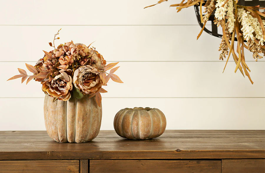 Festive Fall Pumpkin Planter, Pick Your Size