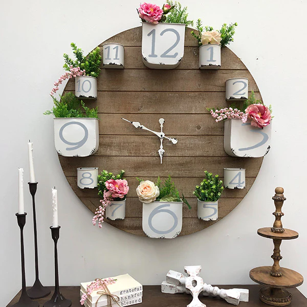 Planter Clock Number Decals