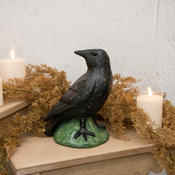 Crow Tabletop Statue