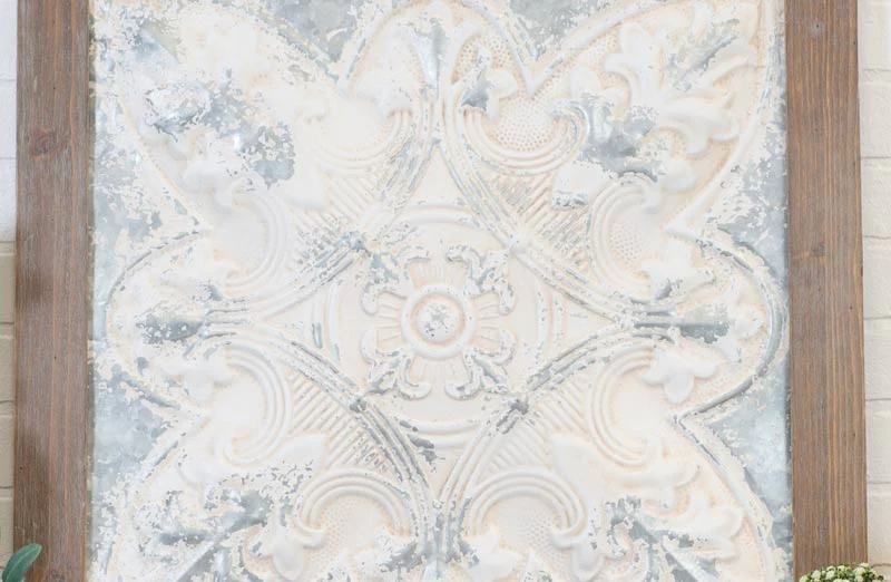 HUGE Wooden Framed Wall Medallion