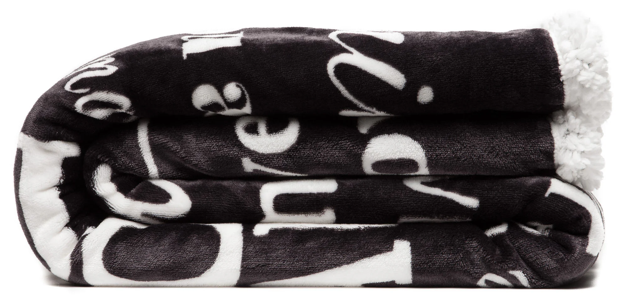 Love You Miss You Sherpa Throw Blanket