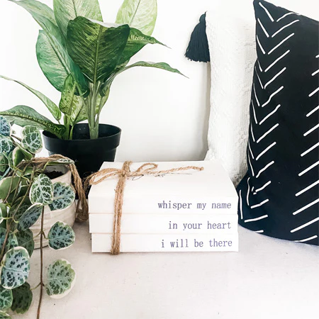 Hand Stamped Whisper My Name Book Set