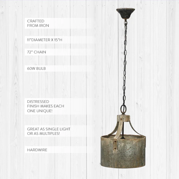 Dane Iron Light Hanging Chandelier