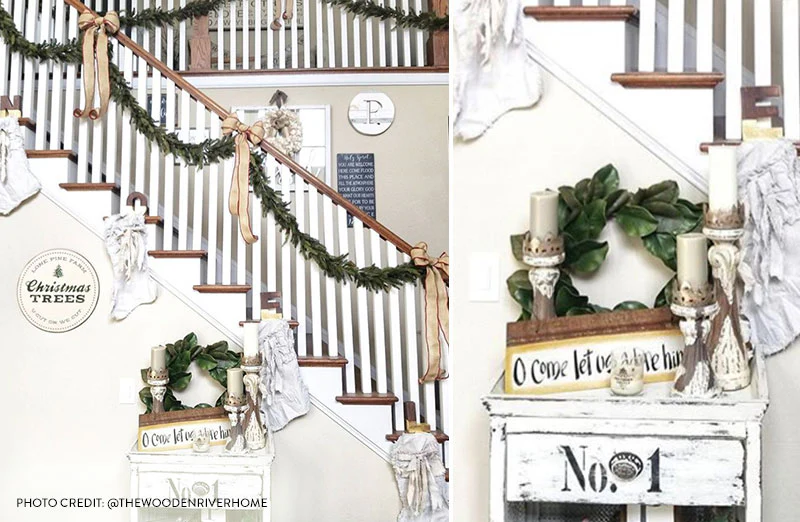 LARGE Hand Carved Wooden Candle Holders  Set of 3