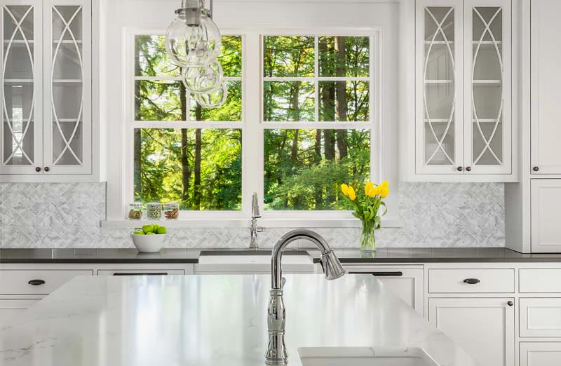 Herringbone Peel and Stick Backsplash Tiles