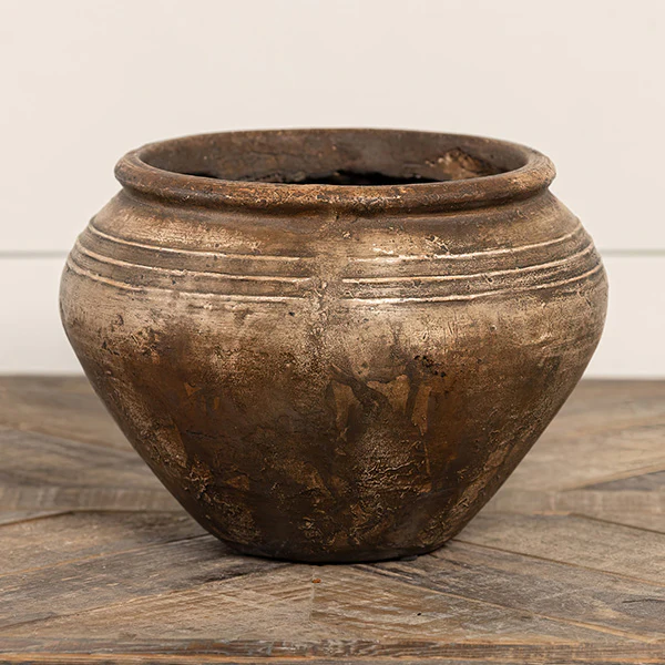 Distressed Farmhouse Planter Pot, Choose Your Style