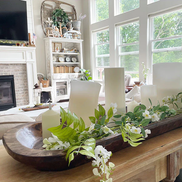 Extra Long 40 Inch Dough Bowl Platter