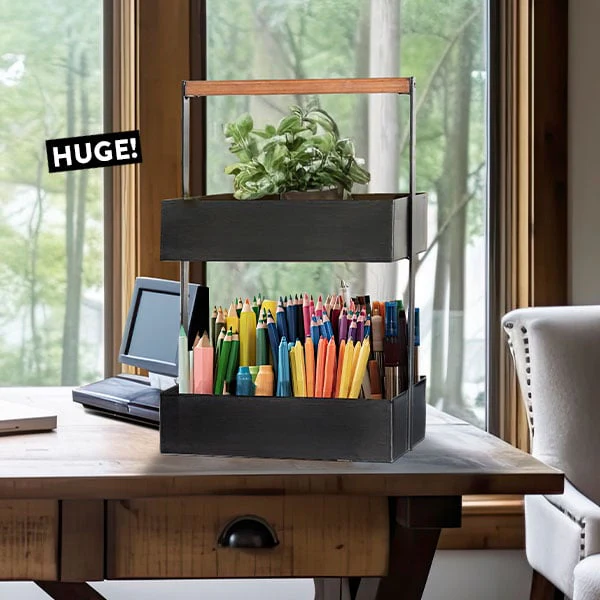 Black Metal Modern Storage Basket