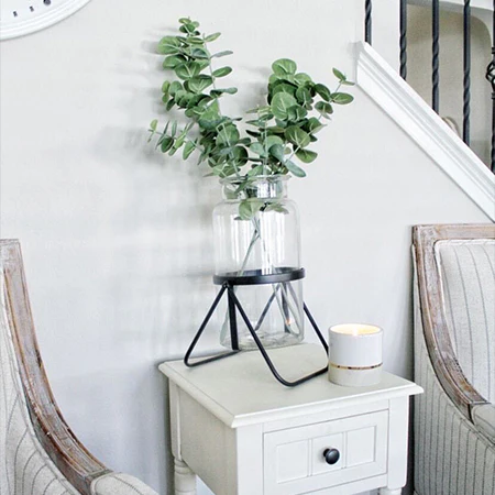 Apothecary Glass Jar with Metal Stand