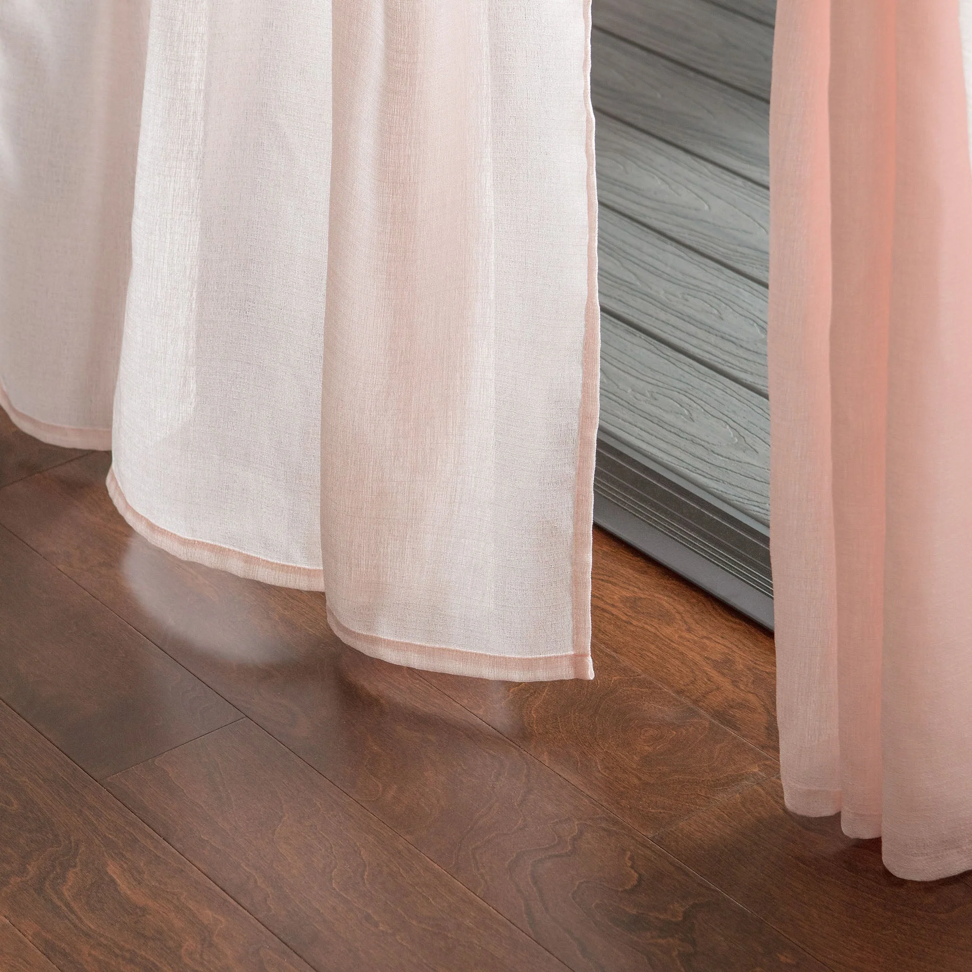 Faux Belgian Flax Solid Curtains