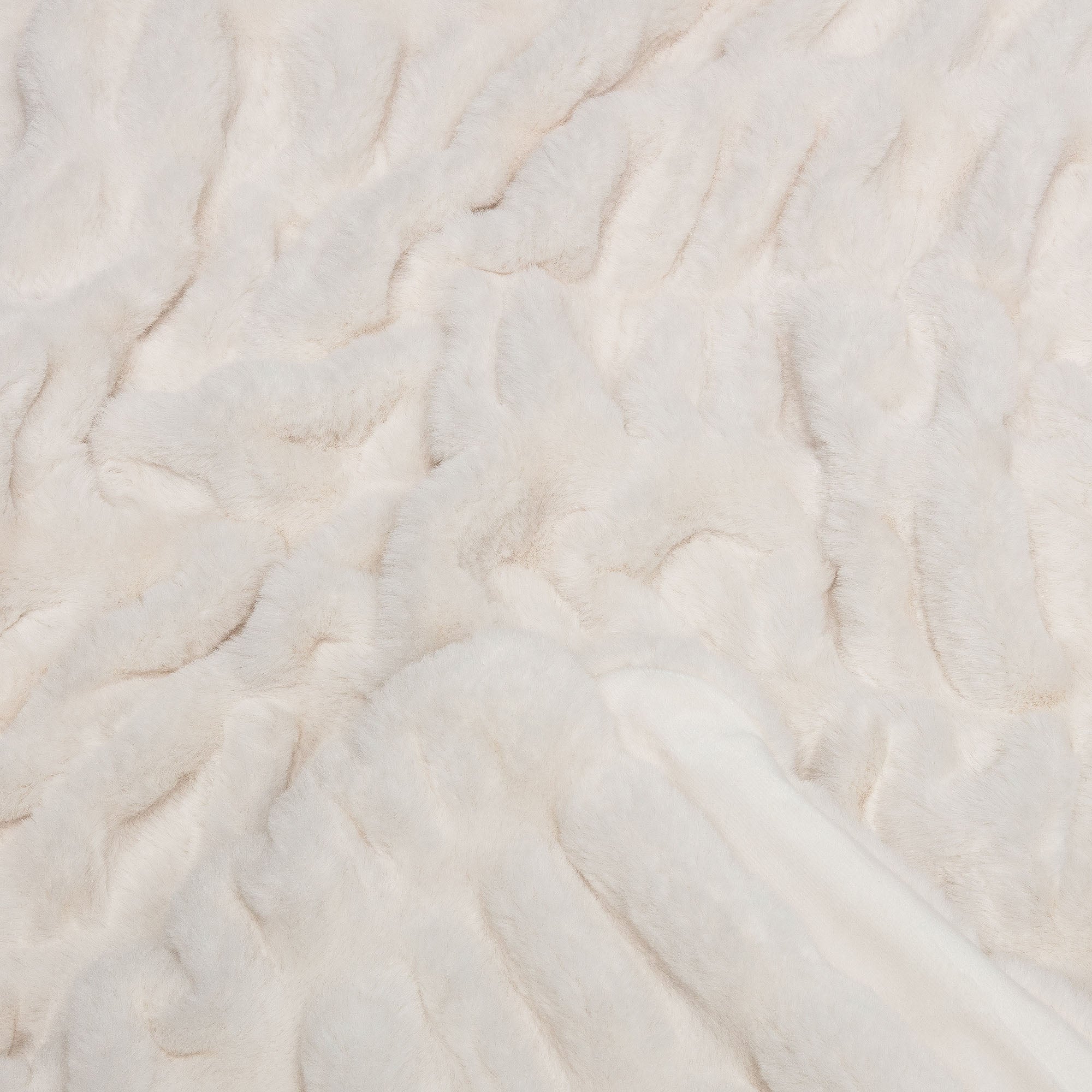 Ruched Faux Fur Throw Blanket