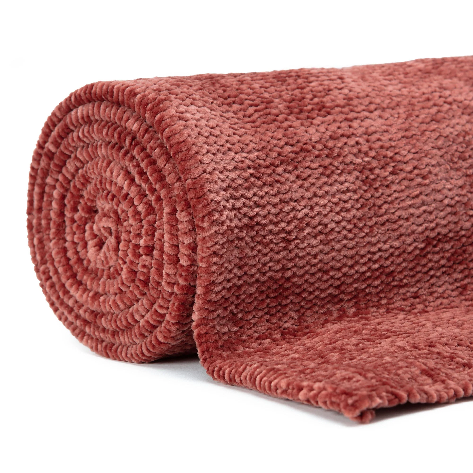 Chenille Luxe Border Throw Blanket