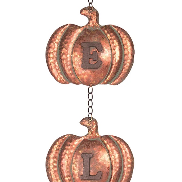 Hanging Pumpkin Welcome Sign