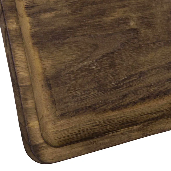 Square Wooden Nesting Trays, Set of 2