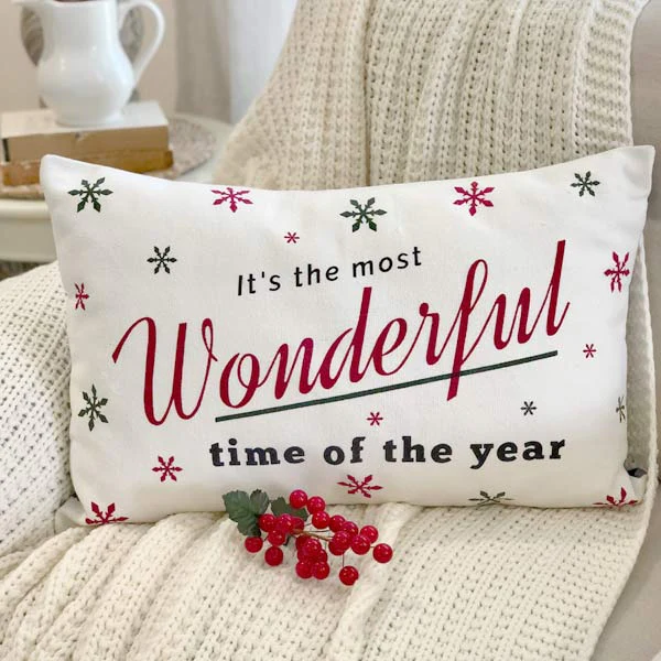 Most Wonderful Time Pillow