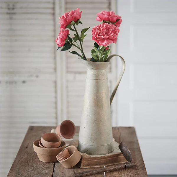 Real Touch Faux Pink Peonies Flowers, Set of 4