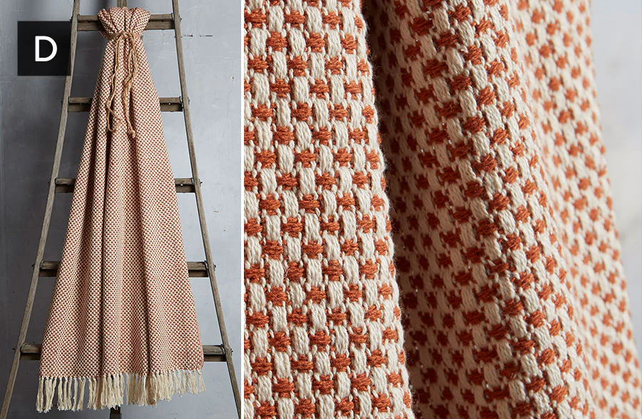 Woven Cotton Throw Blankets, Pick Your Style