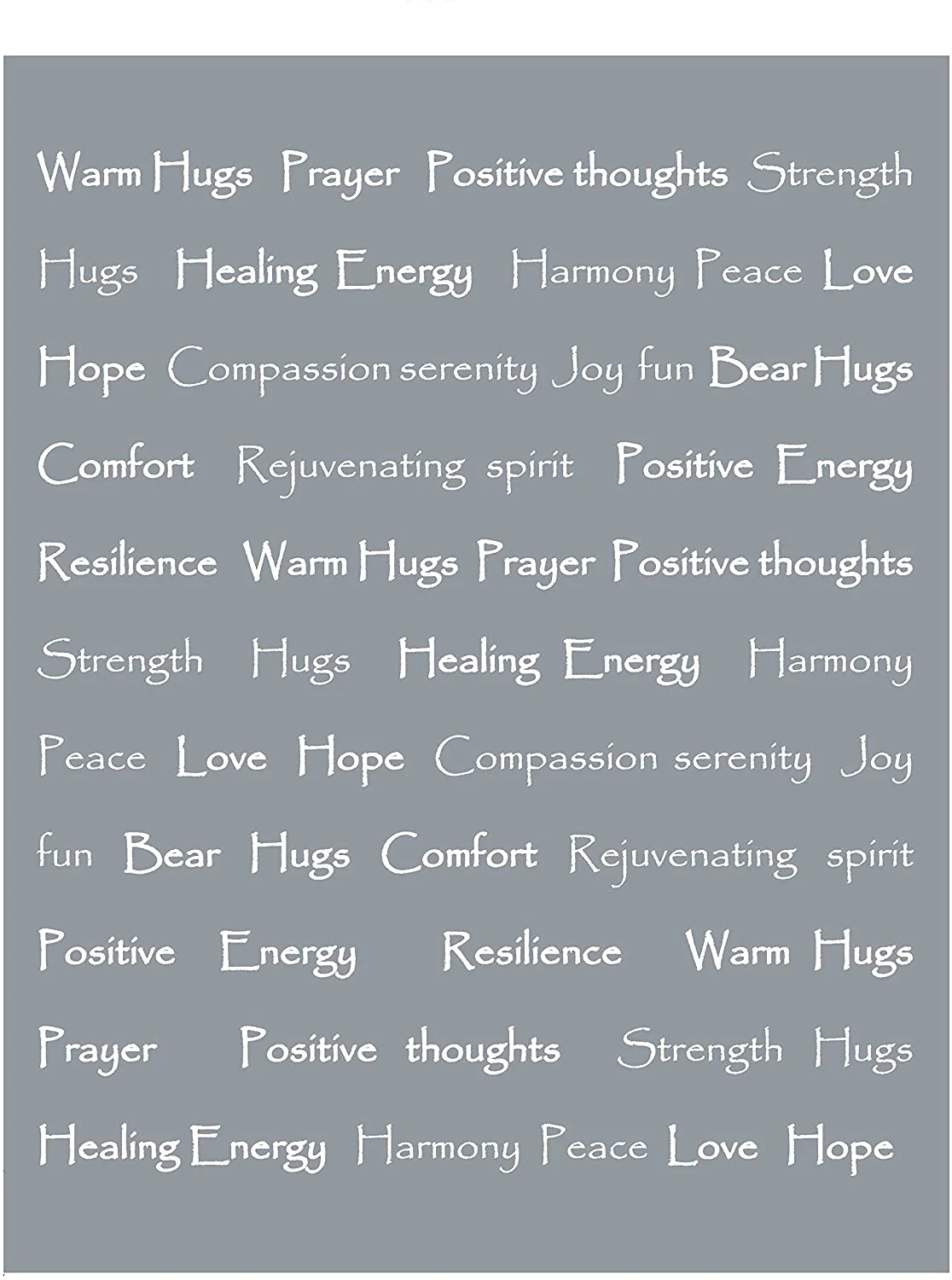 Gift Faux Fur Comfort Words Throw Blanket