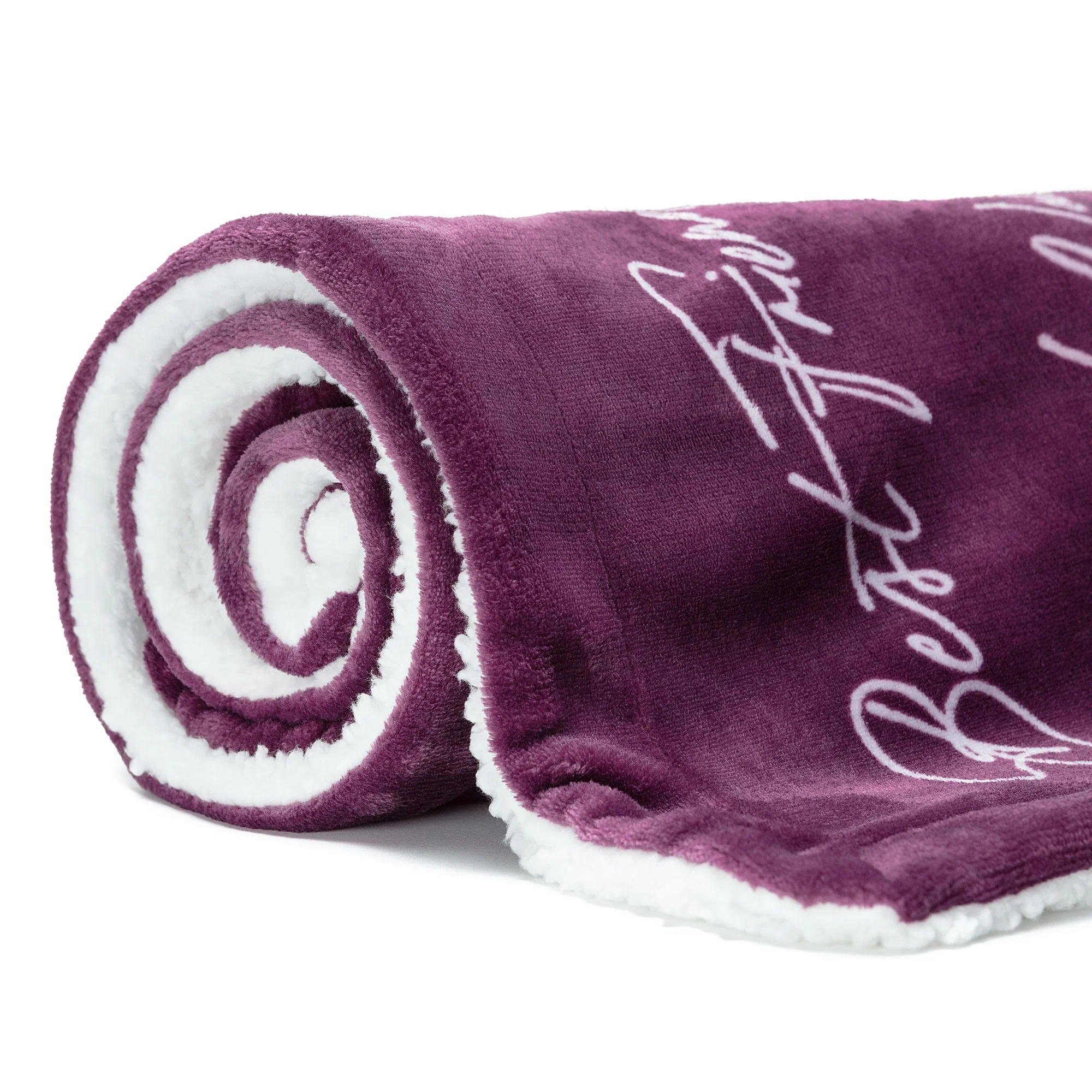 Best Friend Sherpa Gift Throw Blanket