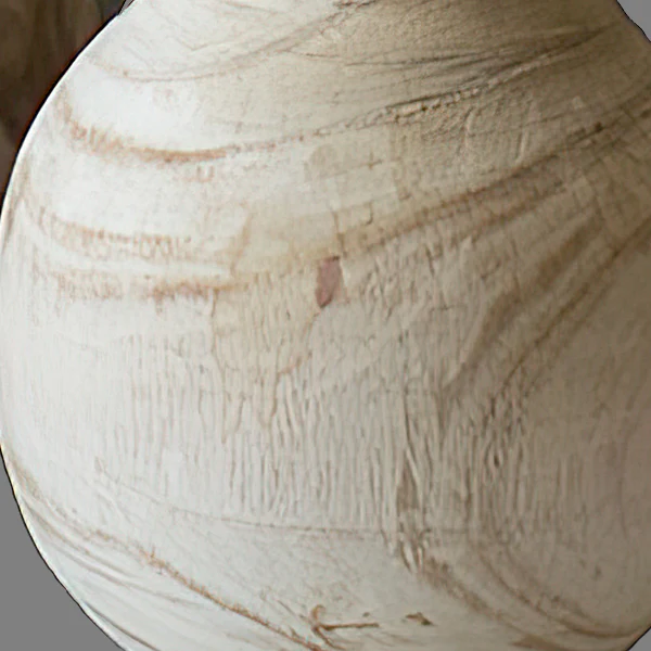 Hand Carved Tall Wooden Vases, Set of 3