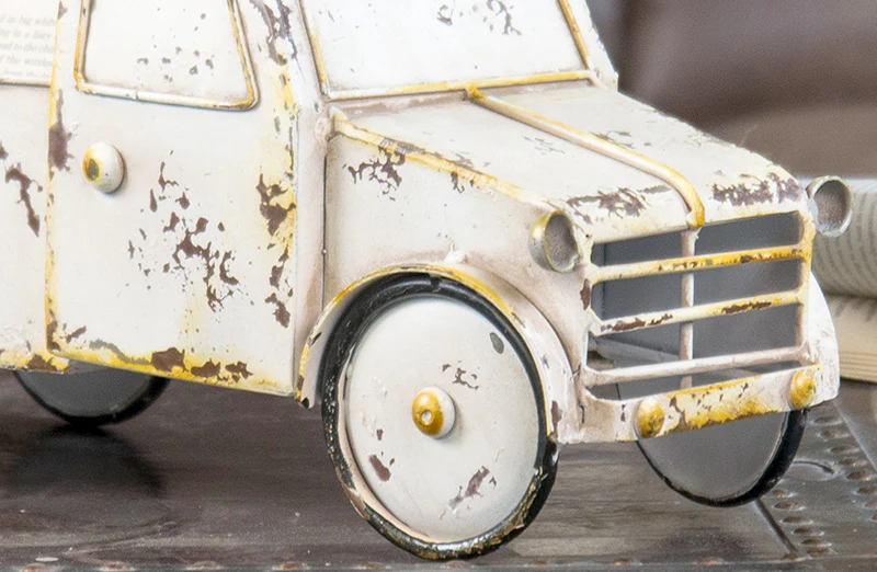 Distressed Metal Farm Truck