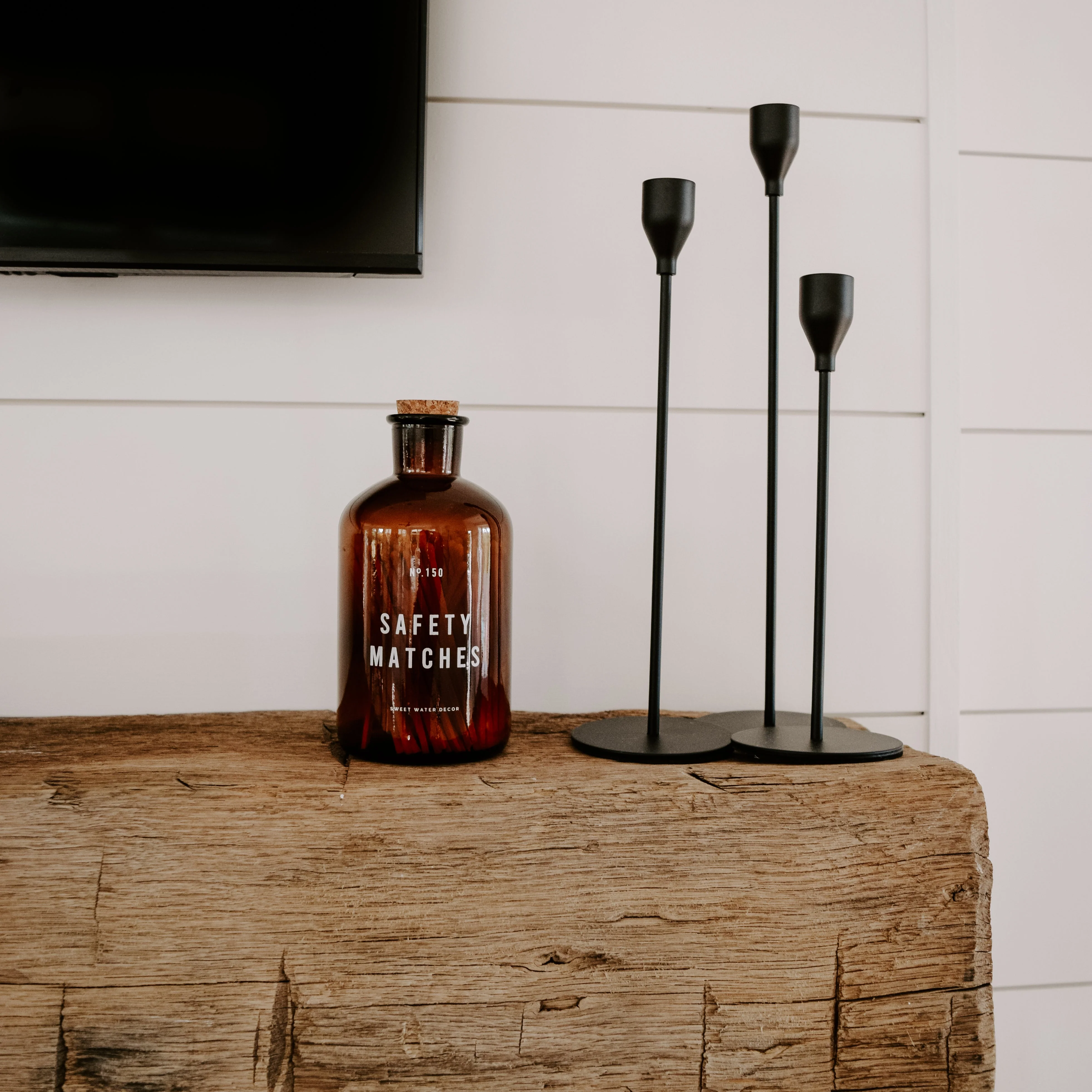 White Tip Large Amber Apothecary Safety Matches - 150 Count, 4