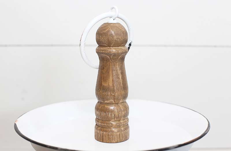 Distressed Enamel Tiered Tray