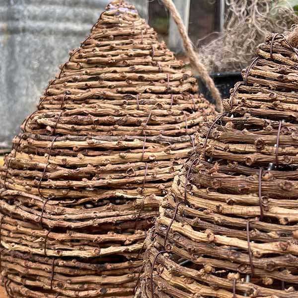 Grapevine Bee Skeps, Set of 2