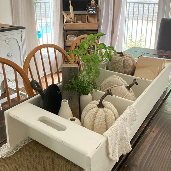 Wooden Farmhouse Hanging Shelf Unit