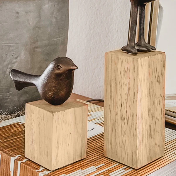 Curious Bird Decor Statues, Set of 3