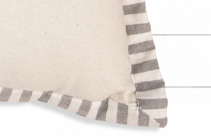 Soft Striped Detail Pillows with Insert, Pick Your Style