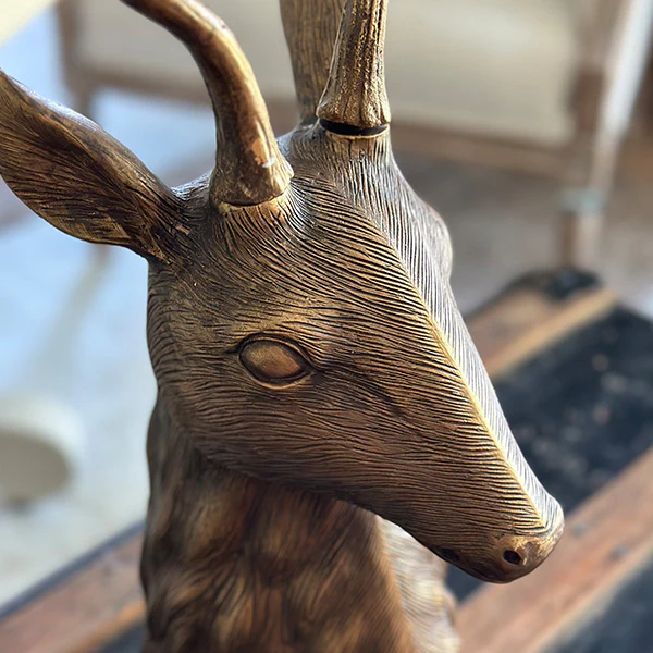 Majestic Deer Head Sculpture