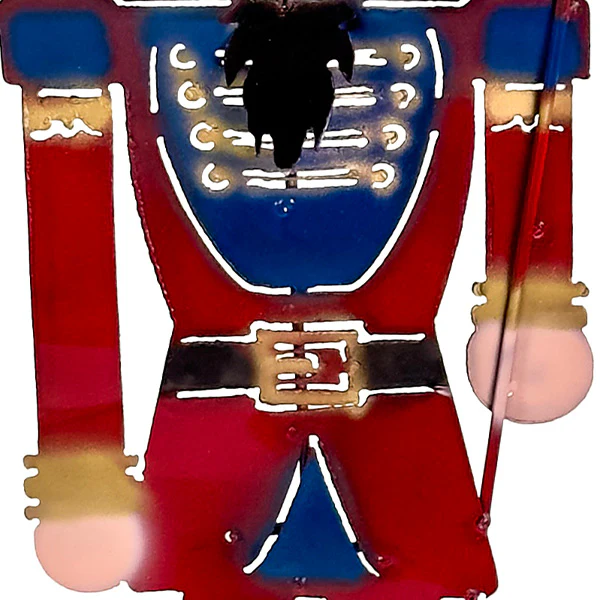 Large Metal Cutout Nutcracker Soldier