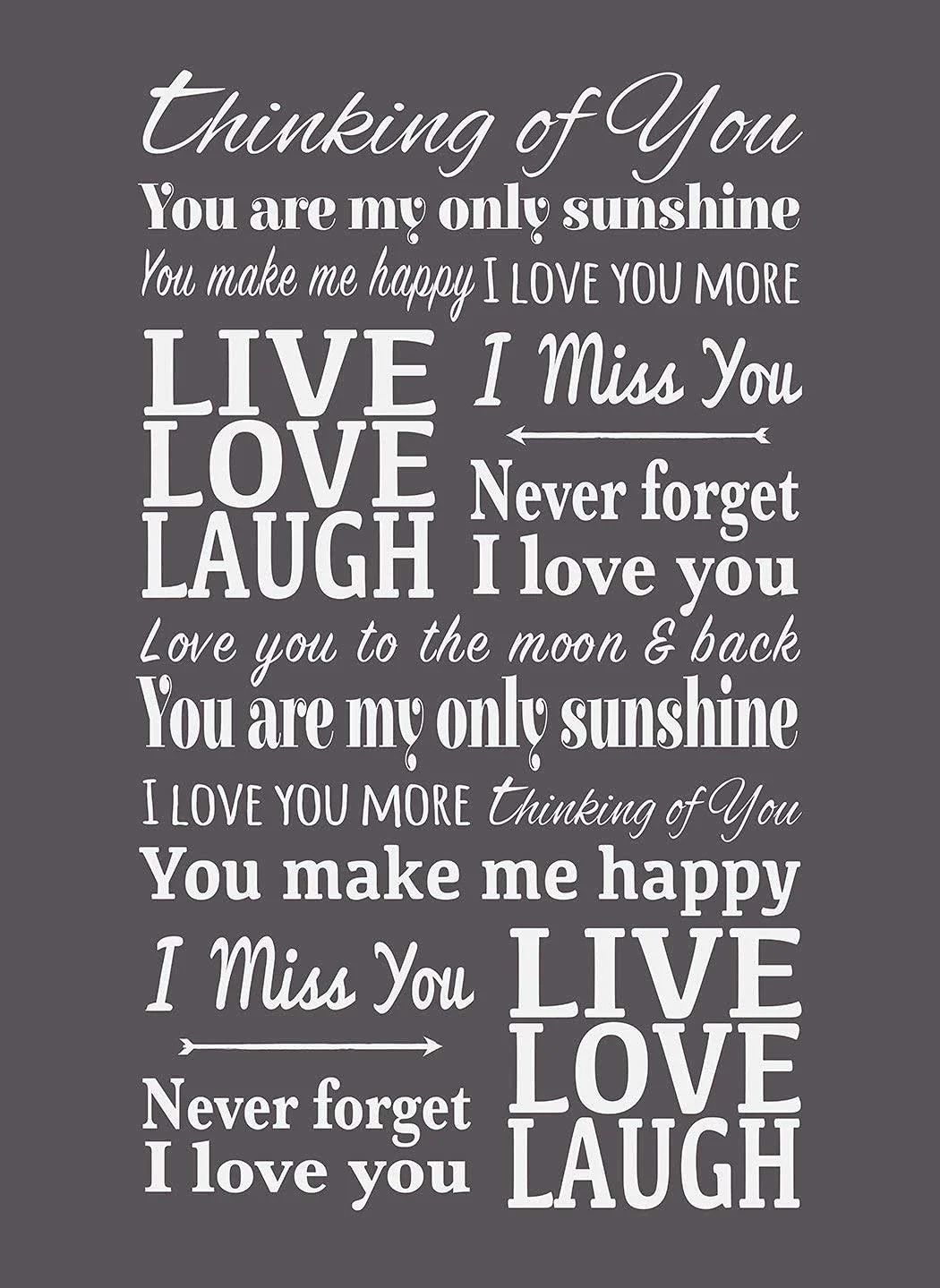 Love You Miss You Sherpa Throw Blanket