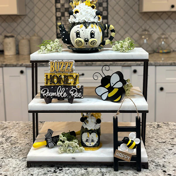 Marble Three Tiered Dessert Stand