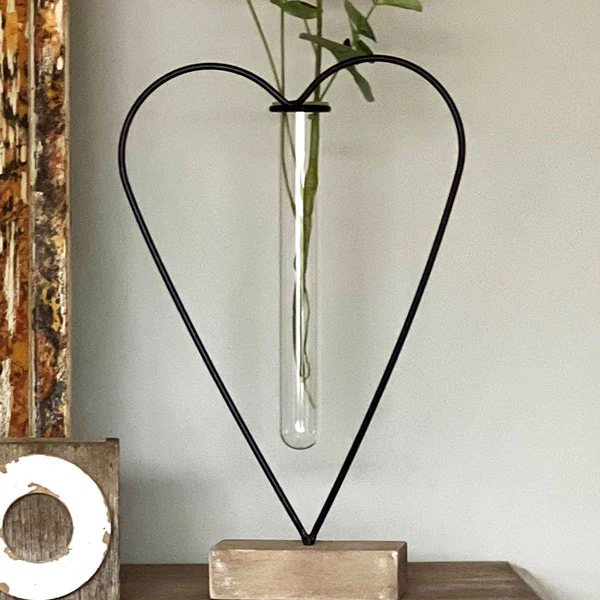 Heart Shaped Bud Vase