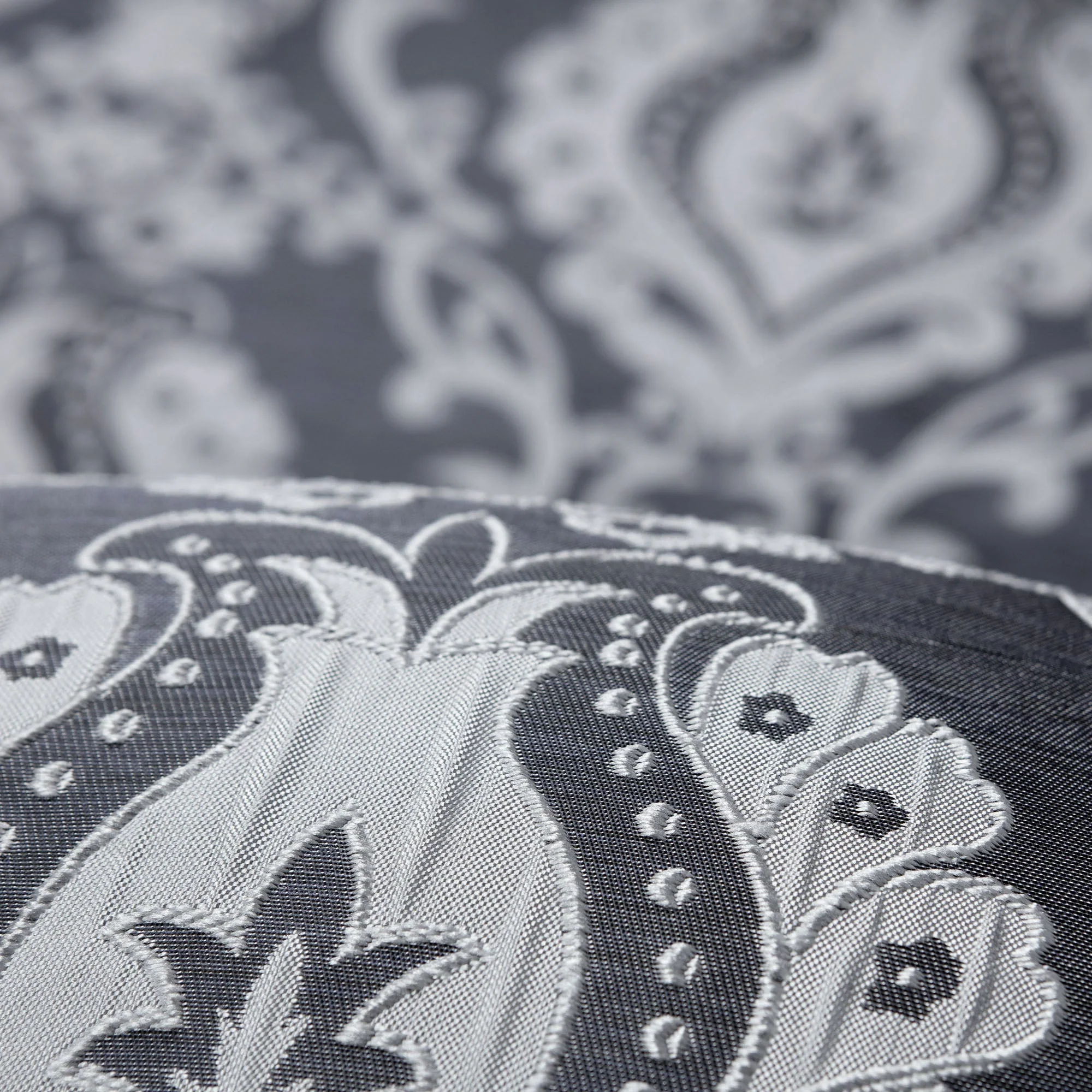 Damask Jacquard Grommet Curtains