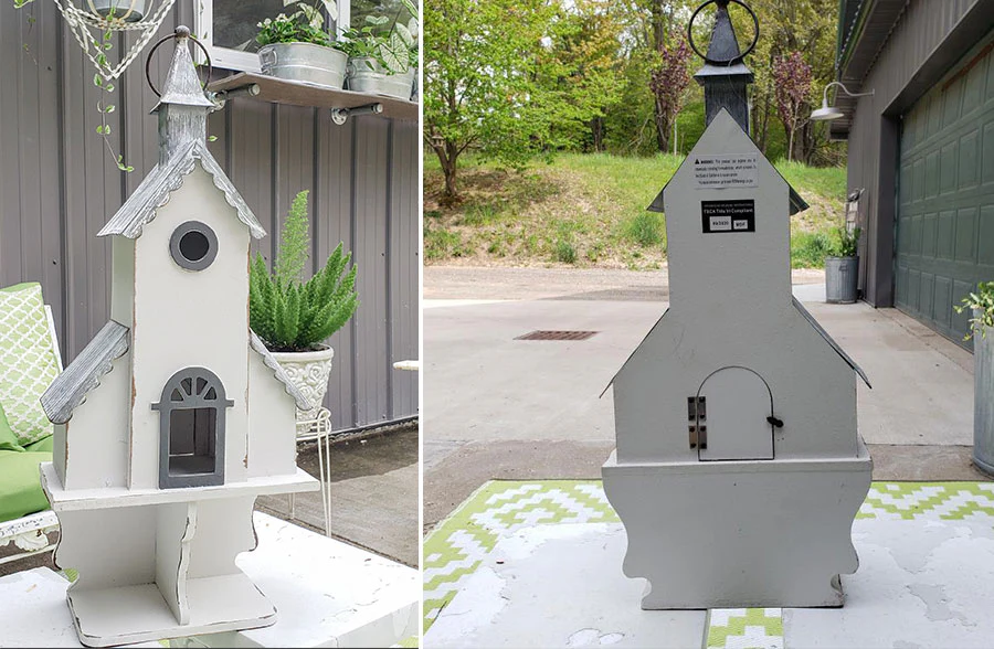 Wooden Church Birdhouse