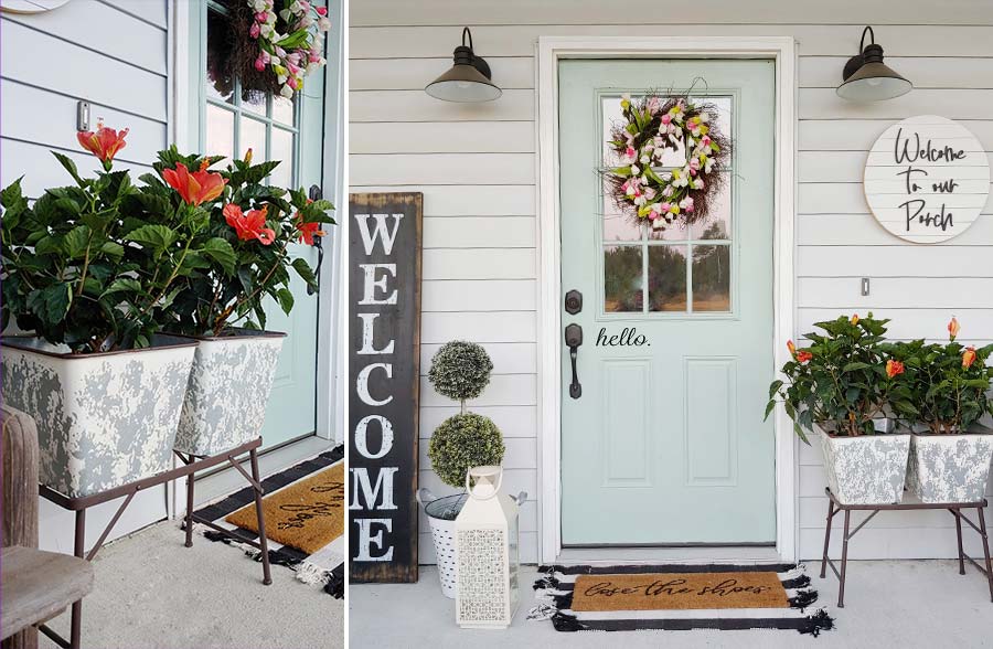 Galvanized Double Planters With Stand