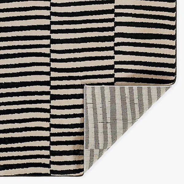 Striped Pattern Hand Tufted Area Rug, Pick Your Color/Size
