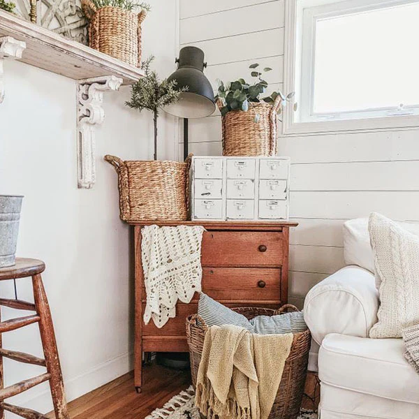 Hyacinth Storage Baskets, Set of 3