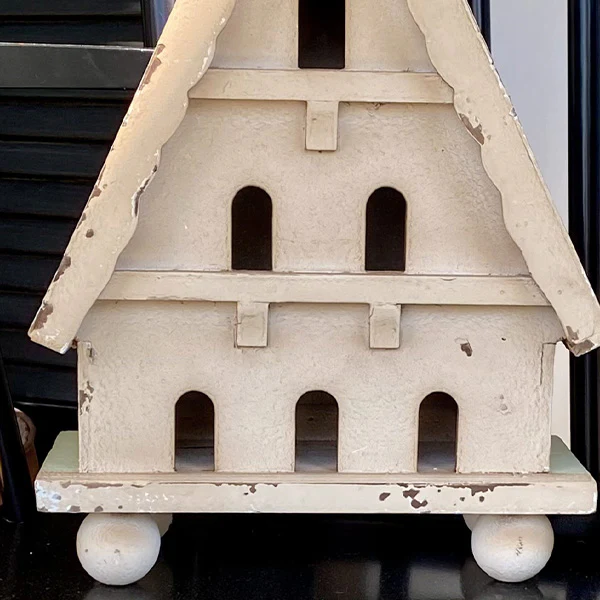Decorative Distressed Outdoor Wood Birdhouse