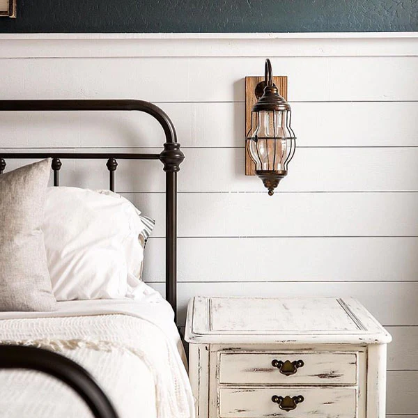 Battery Operated Wall Sconce | Industrial Farmhouse