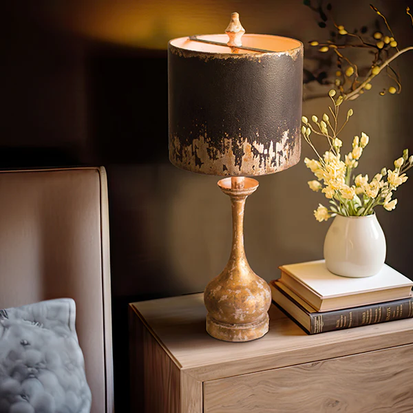 Vintage Inspired Wooden Table Lamp, Choose Your Style