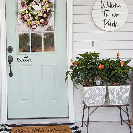 Galvanized Double Planters With Stand
