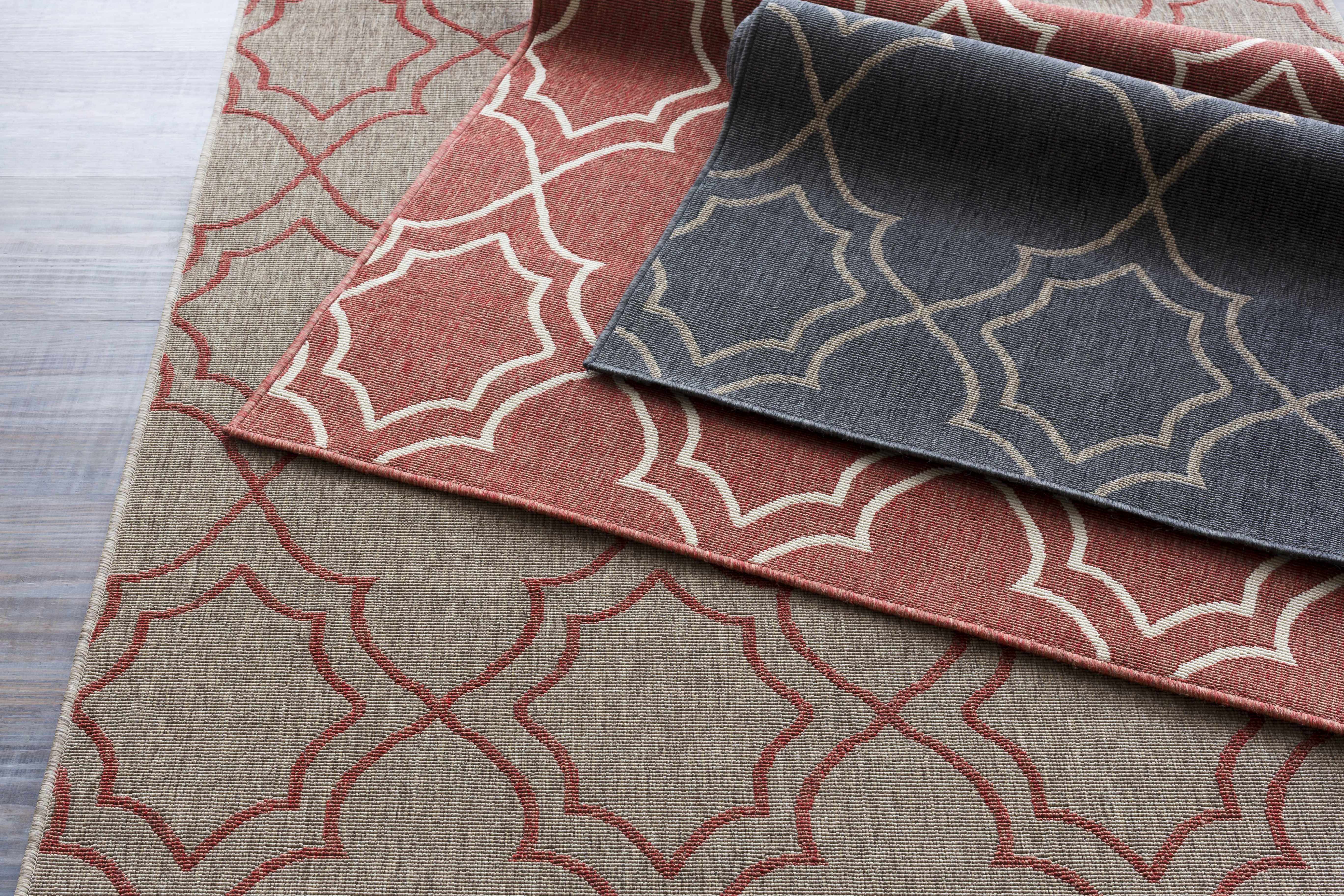 Black Modern Farmhouse Outdoor Rug