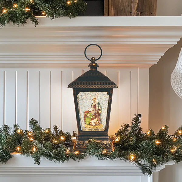 Christmas Light Up Sparkling Nativity Lantern