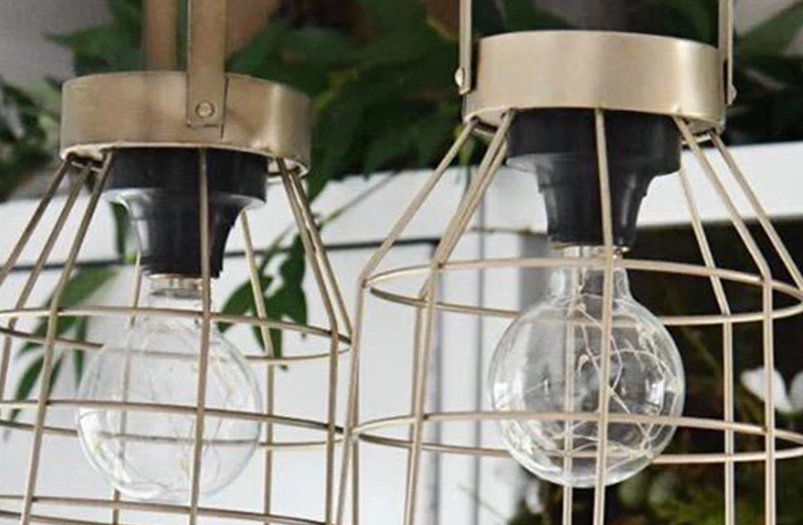 Industrial Caged LED Wire Light, Pick Your Size