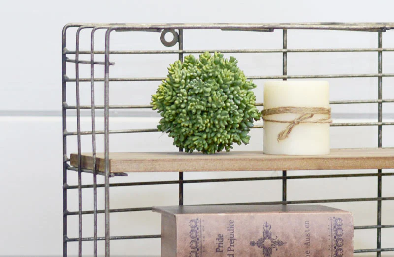 LARGE Re-purposed Wire Crate Shelving Unit