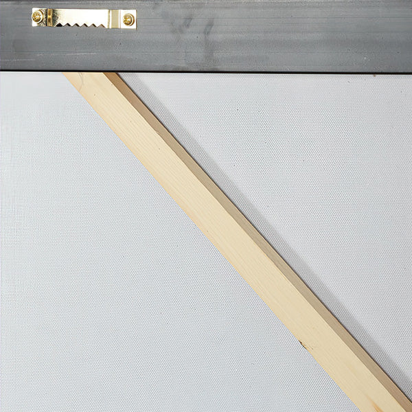 Tree Lined Path Wood Wall Decor with Silver Frame